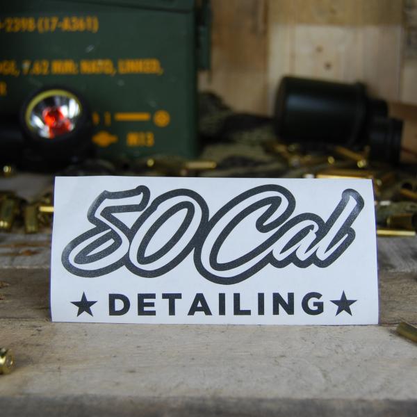 50cal Detailing Grey Writing Sticker